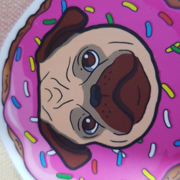 (Q) 🍩 Donut Pug Dog Sticker Doggie Dog Mom Puppy - Picture 2 of 4